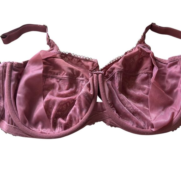 Sculptress Estel Full Cup Dusty Rose Lace Underwire Bra 38GG - Picture 7 of 8